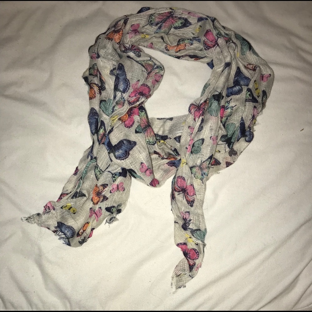 Pastel Butterfly Scarf